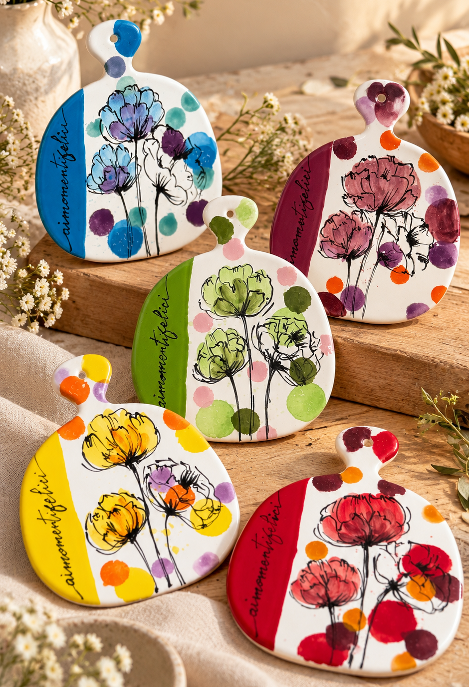 SOTTOPENTOLA CALICE FIORI E POIS